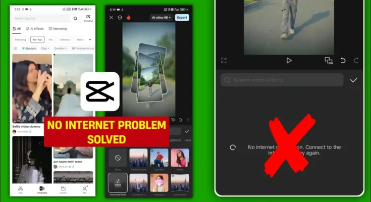 Capcut No Internet Connection Problem Fix